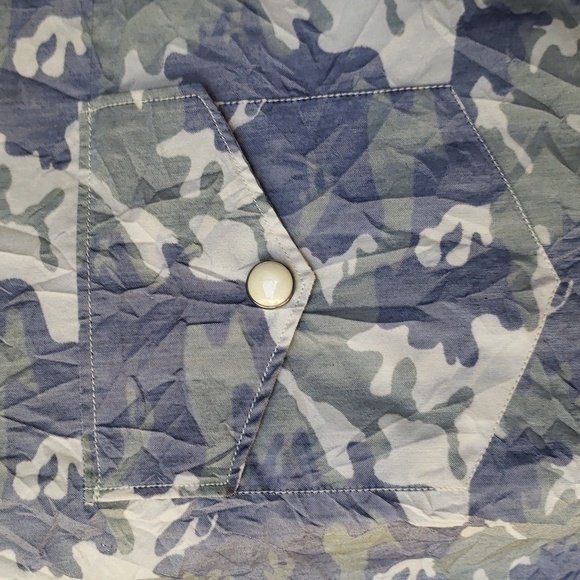 ELEVENTY Camo Western Snap Sport Shirt NWOT - Picture 4 of 11